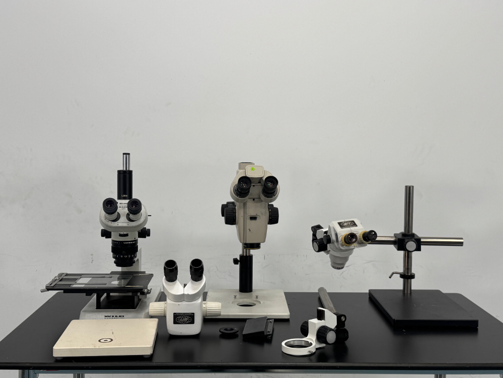 Image of Lot Of Microscopes and Parts